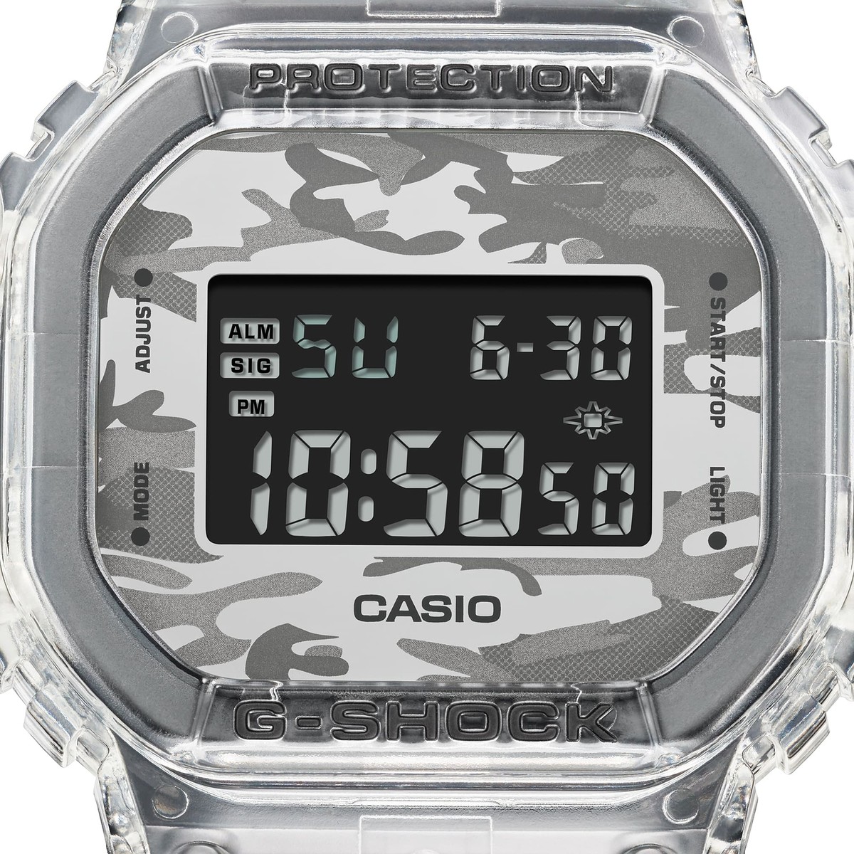 時計 CASIO G-SHOCK DW-5600SKC-1JF CASIO DW-5600SKC-1JF G-SHOCK Camouflage Skeleton Series