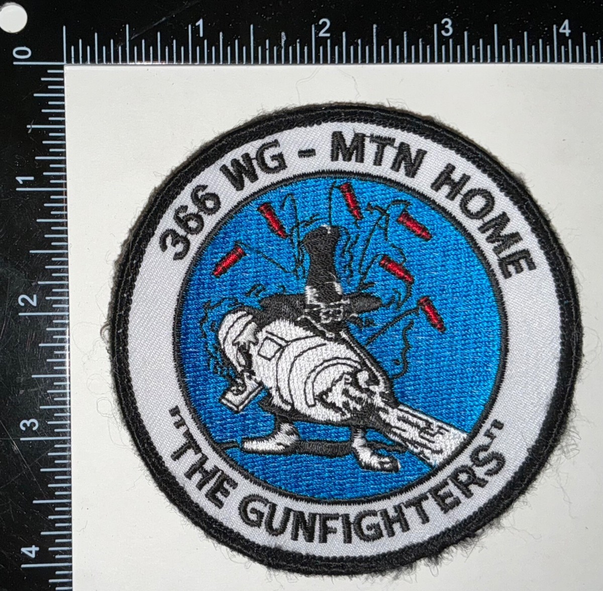 USAFE 510th FS ハロウィンPVCパッチ VMM-365 Blue Knights Halloween PVC Patch – Hook and Loop, 4