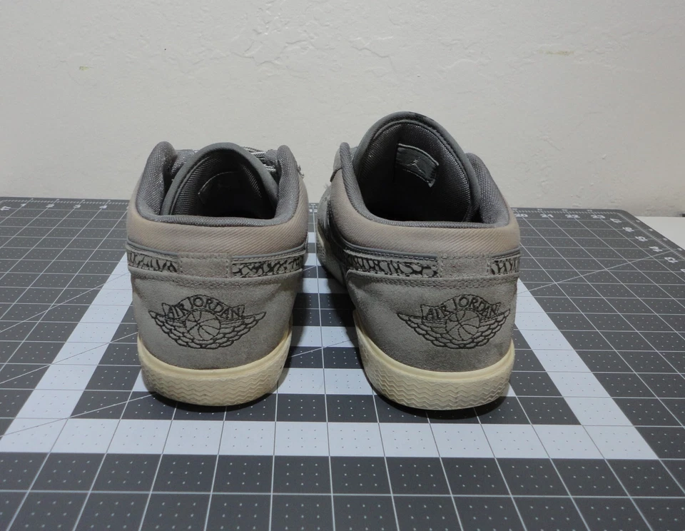 Air Jordan Retro V.1 Cool Gris Antracita Blanco Hombre Estampado Elefante Foto 4 de 4