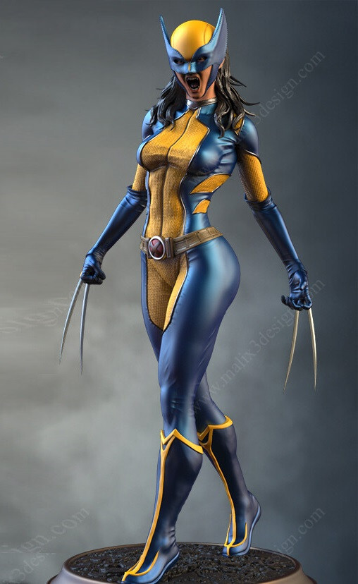 Painted Laura Kinney X-23 Statue 1/4 Superhero Figure | eBay