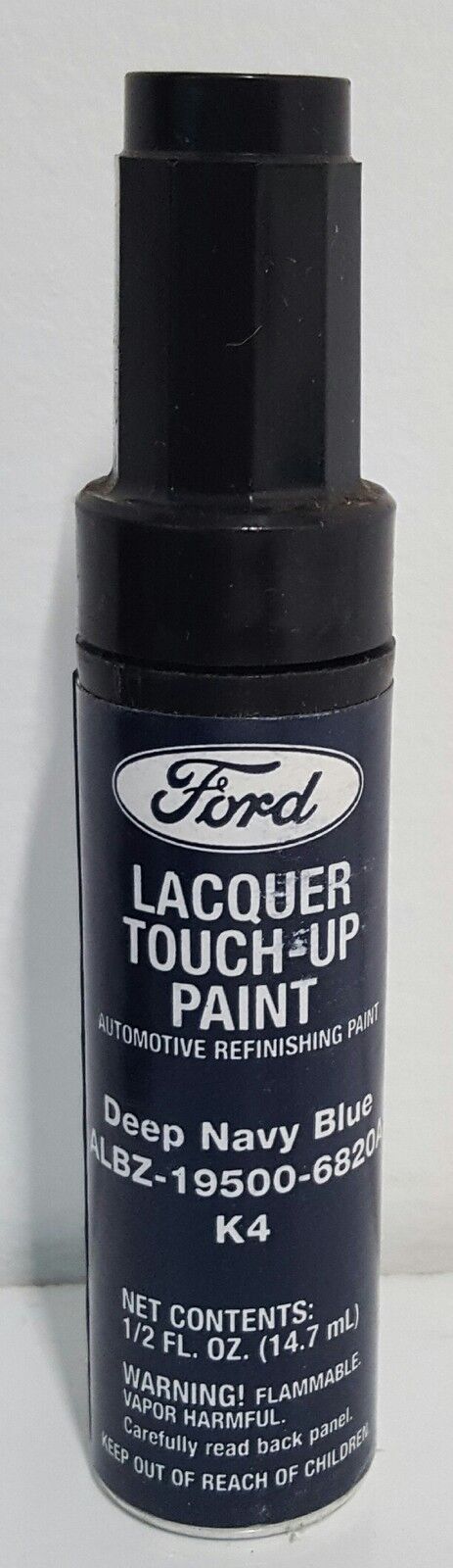 NOS OEM Ford Lacquer Touch Up Paint DEEP NAVY BLUE ALBZ-19500-6820A  K4