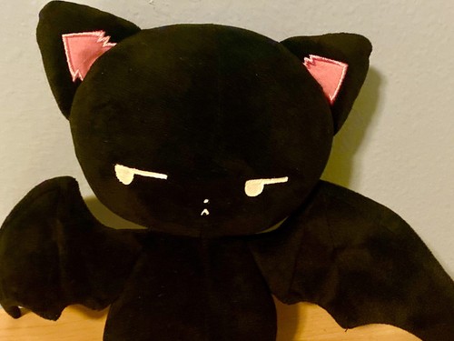 Handmade Bittersweet Haven Halloween Catbat Plush Black And Pink 9” Rare - Picture 2 of 8