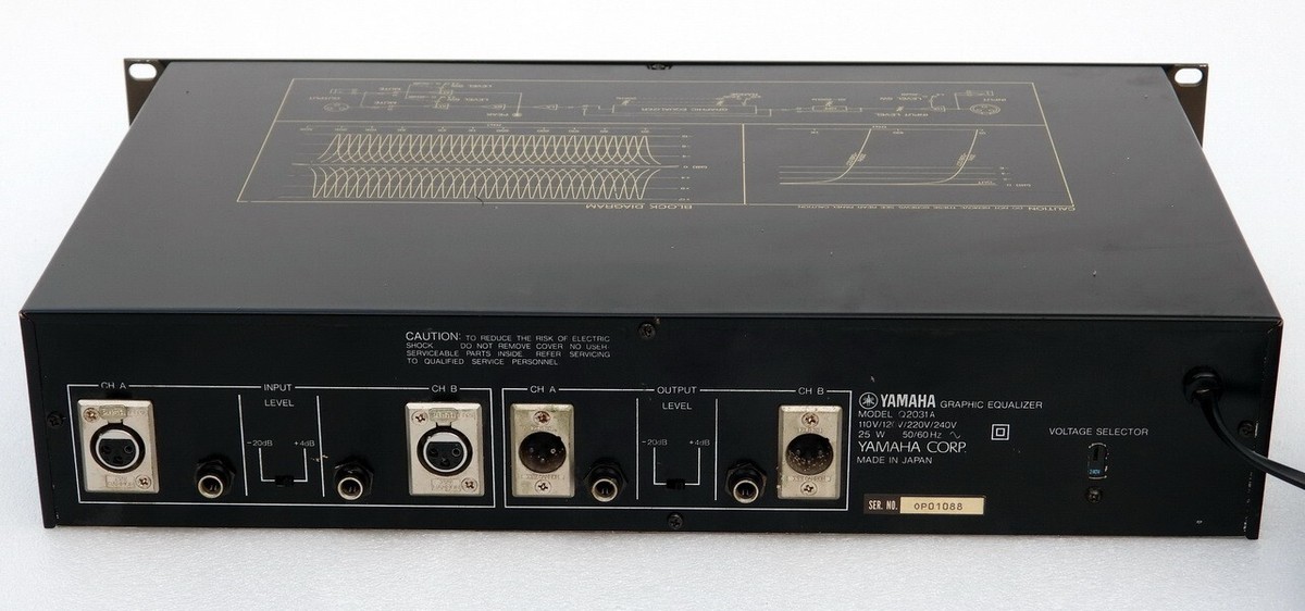 YAMAHA MODEL Q2031A PROFESSIONAL AUDIO MUSIC STEREO GRAPHIC