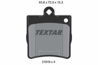 Textar 2191901 Textar Bremsbelagsatz, Scheibenbremse FüR MERCEDES-BENZ