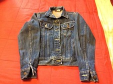 Women’s Vintage Ms Lee Acid Wash Denim Riders Truckers Jacket Size 5/6 USA MADE