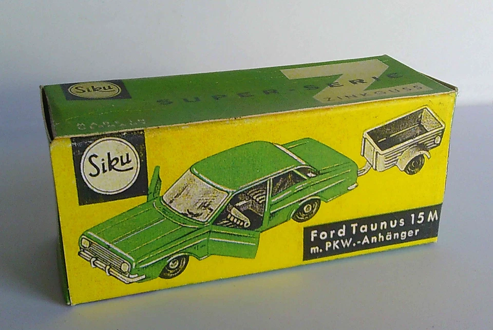 Repro Box Siku V 246 Ford Taunus 15 M m. PKW-Anhänger