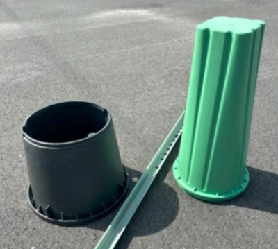 #ad 10x18 Flowerpot Pedestal with 42quot; Stake and Mounting Hardware $105.00