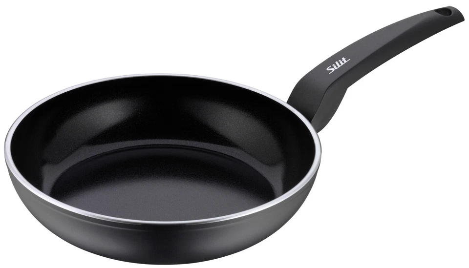 Silit Stielpfanne Ø 24 cm Messino Bratpfanne Servierpfanne Aluminium schwarz