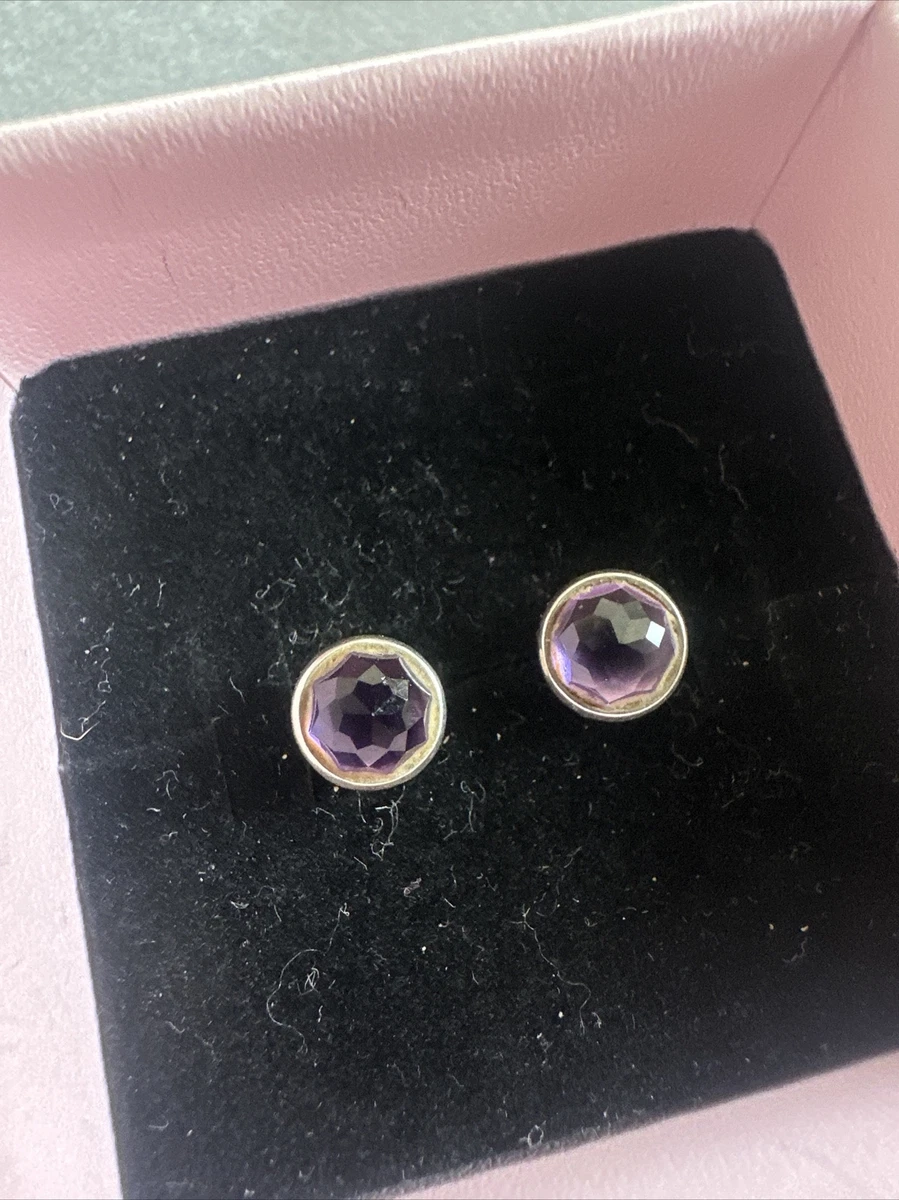 Pandora hotsell purple earrings