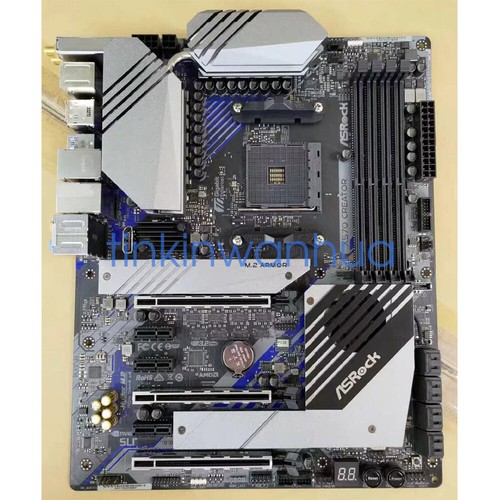 For ASRock X570 Creator Motherboard AMD AM4 DDR4 DP+HDMI ATX Mainboard - Zdjęcie 2 z 6