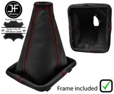 ROT NAHT HANDBUCH LEDER SCHALTSACK+KUNSTSTOFFRAHME F?R RENAULT 19