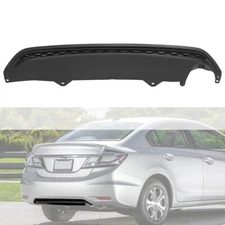 Rear Lower Bumper Valance Lower Cover Textured Black For Honda Civic 2013-2015