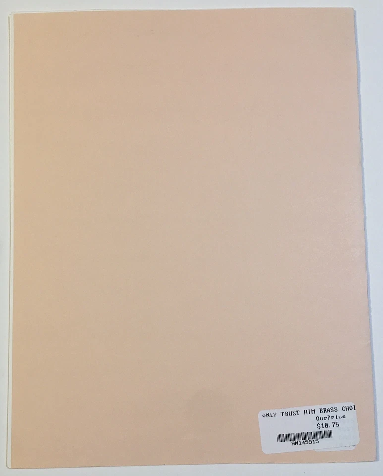 Sacred Instrumental Sheet Music ~ Only Trust Him ~ David E. Smith ~ Brass Choir - Image 3 of 3