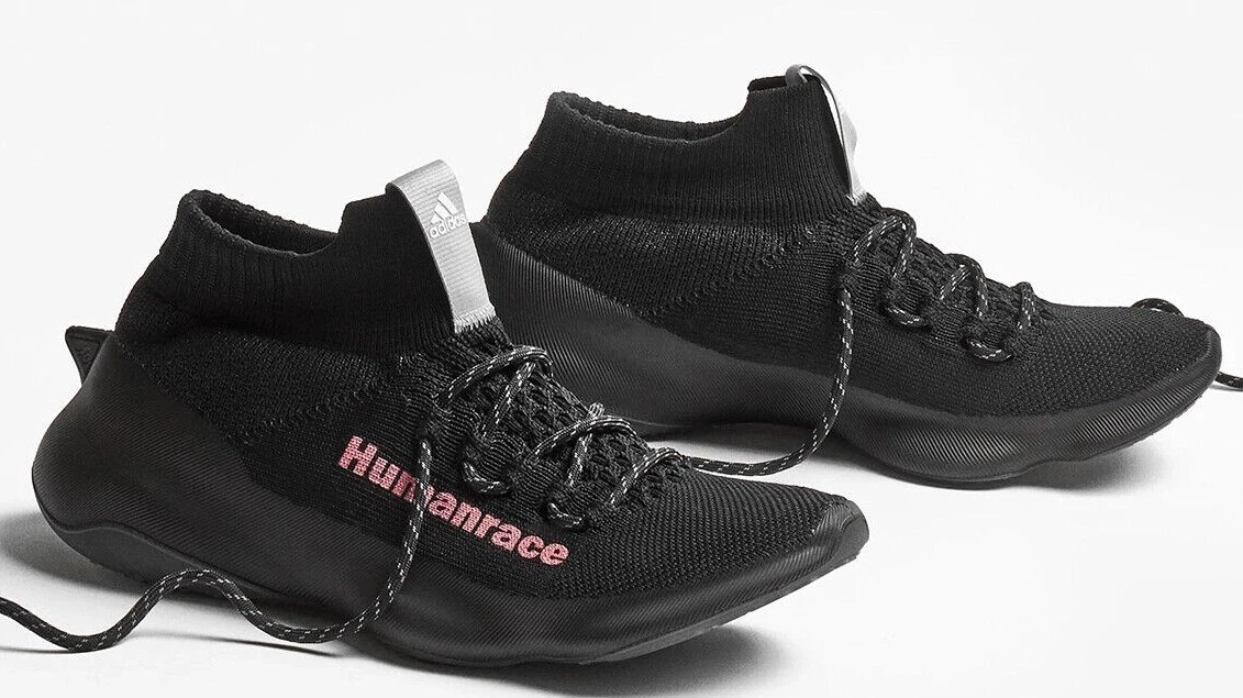 Adidas Humanrace Sichona Shoes Pharrell Core Black Pink GX3032 Men's Multi Size
