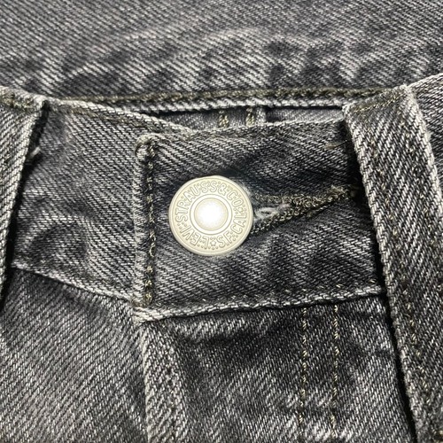 Levi's 501 Mens Jeans sz 26x28 Gray Denim Straight Medium Wash Distressed - Picture 6 of 14