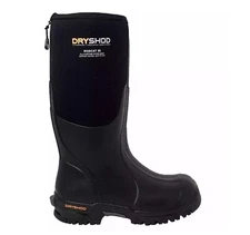 Dryshod Mudcat Hi Black/Orange Men's Size 14 All-Conditions Chore Boot MDC-MH-BK