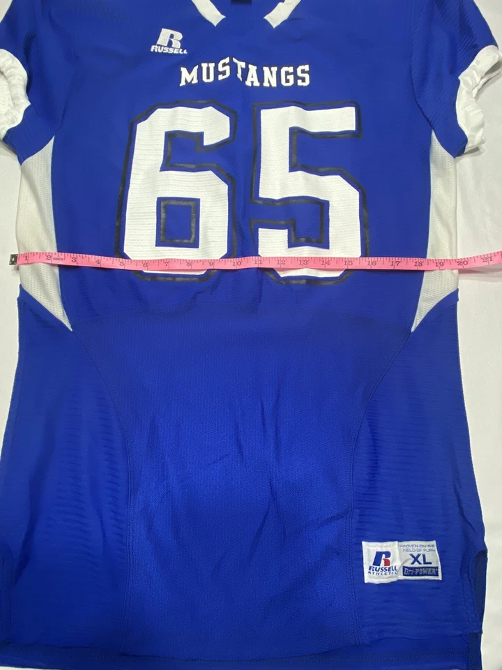 Russell Athletic Dri-Power Stretch Compression Fit S65XCNK MUSTANGS 65 SIZE XL - Image 3 of 4