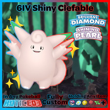 ✨ Shiny CLEFABLE 6IV ✨ Pokemon Brilliant Diamond and Shining Pearl lv100 +EVs