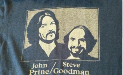Vintage John Prine Steve Goodman 1981 Concert Shirt Black Unisex