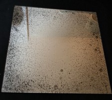 Handmade Bespoke Antique Distressed Mirror Tile - Silver Tile - 30cm X 30cm