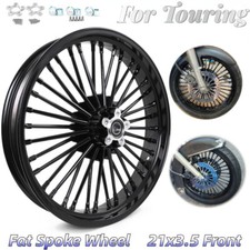 21x3.5 Fat Spoke Front Wheel Rim Dual Disc for Harley Road King Glide 00-07 FLTR