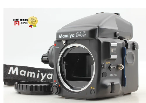 Tested [Top Mint ] Mamiya 645 Pro Film Camera AE Finder 120 Film Back From JAPAN