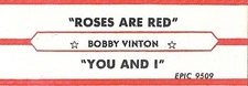 Jukebox Title Strip - Bobby Vinton: 