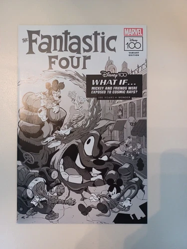 Amazing Spider-Man #19 - 1:100 B&W Disney 100 - Marvel 2023 - NM