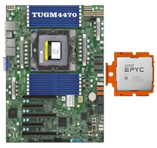 Supermicro H13SSL-N+AMD Genoa EPYC 9334 QS 2.7-3.9 GHz 32cores CPU combination