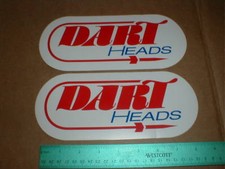 Dart Cylinder Heads 9 Hot Rod Drag Racing Decal Sticker Pair Ford Chevy Dodge Dart Cylinder Heads 9 Hot Rod Drag Racing Decal Sticker Pair Ford Chevy Dodge