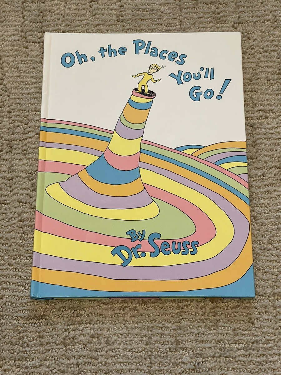 Dr. Seuss Books Hardcover Lot 2 - Oh, The Places You'll Go! & The