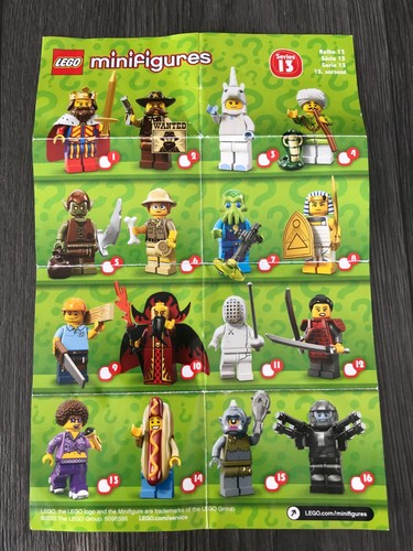 Lego Minifigure Leaflets/Checklists/Tick Sheet ONLY Choose Series - Picture 13 of 34