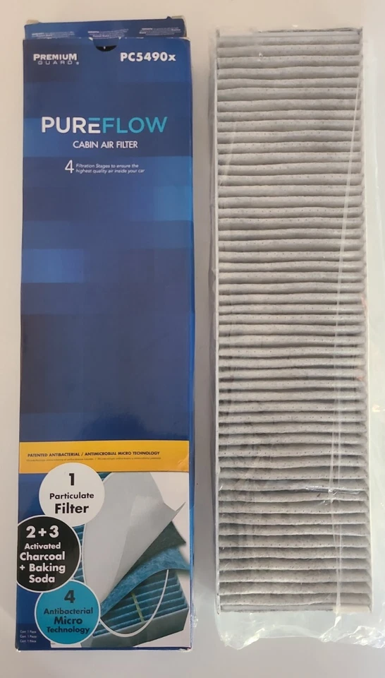 Filtro de aire de cabina Pureflow PC5490X | Se adapta a Chevrolet Equinox 2005-09, Chev 2004... Foto 2 de 3