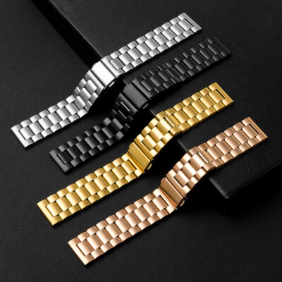 High Quality Stainless Steel Solid Steel Watch Band Metal Strap16 18 20 22 24mm