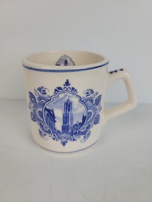 Vintage AGRO Delft Blauw Holland Coffee Mug Cup 348