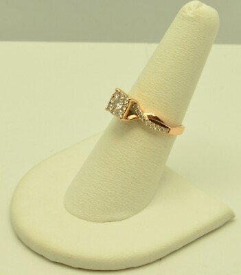 14K Yellow Gold Gorgeous Diamond Ring TCW 0.21 GOLD-2152 SZ 7.0 | eBay