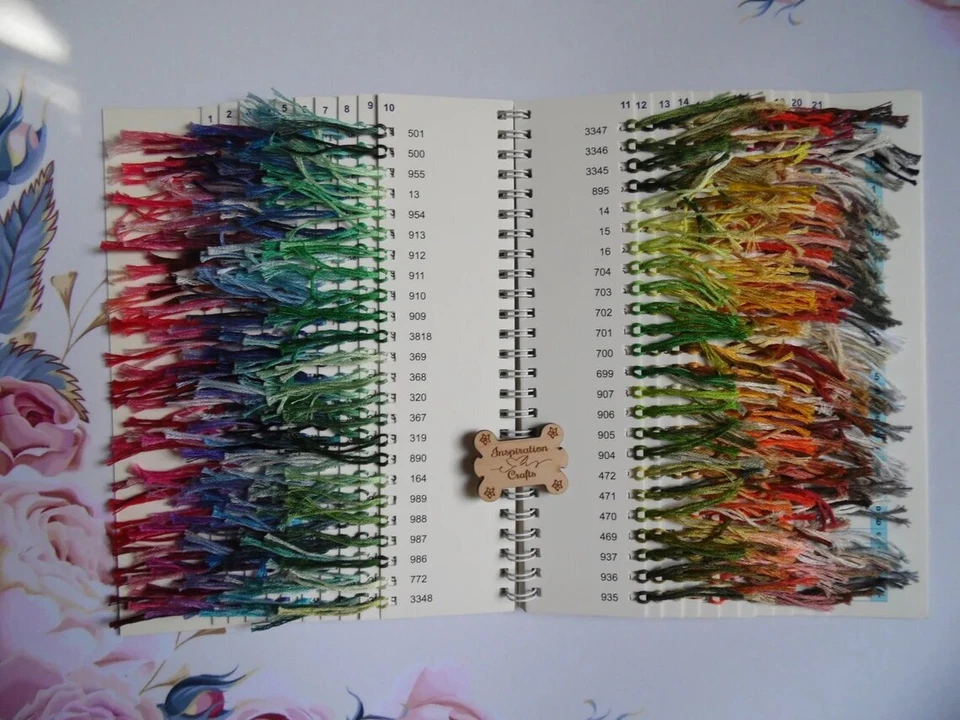 DMC Color Chart with Real Floss for Cross Stitch Catalog DMC samples 482 color - Image 3 of 4