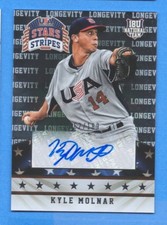 2015 USA Baseball Stars and Stripes Longevity Signature #62 Kyle Molnar 62/189