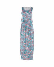NEW Avenue Ladies Grey Floral Maxi Dress (UK 8-10, 12-14 & 16-18)