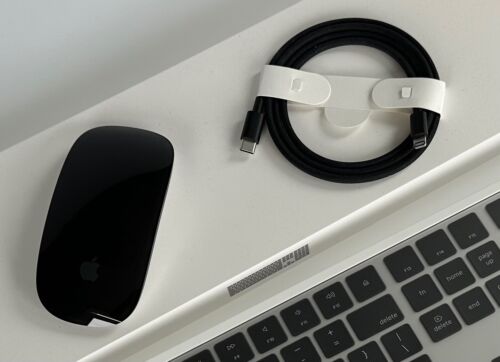  2019 Apple Mac Pro Magic Keyboard and Magic Mouse, w/Black Braided Cable NEW! - Bild 2 von 8