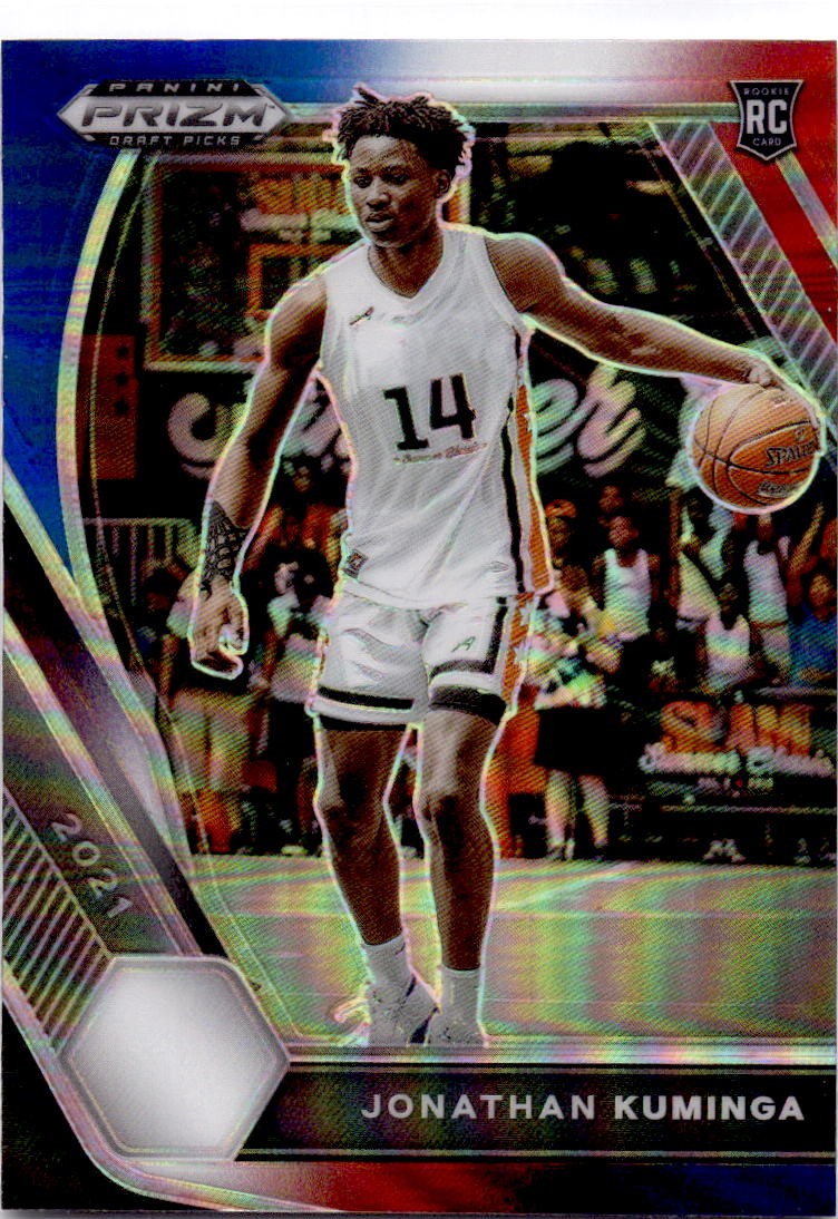 2021 Jonathan Kuminga Panini Prizm Draft Picks - Red White Blue 5 NM Rookie