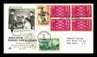 DR JIM STAMPS US COVER AMATEUR RADIO OPERATORS FDC BLOCK OF 4 COMBO ARTCRAFT