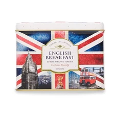 Black Tea, Nostalgic Britain Metal Caddy, English Breakfast Tea, 20 foil teab