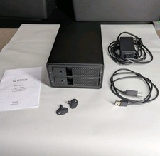 Orico 9528 External Hard Drive Enclosure Black 2-Bay 3.5"