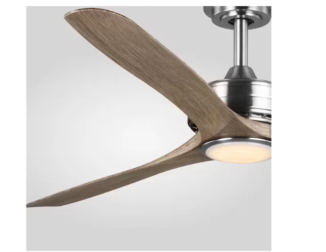 Home Decorators Collection Bayshire 52" Brushed Nickel Ceiling Fan LED Light NEW - Image 4 of 4