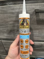 Gorilla Waterproof Caulk  Seal 100 Waterproof Silicone Sealant, Flexible, f...