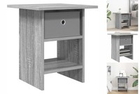 Nachttisch Nachtschrank Nachtkommode Graues Sonoma 41X40X45 Cm Holzwerkstoff