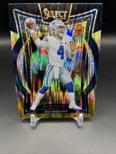 2024 Panini Select - Concourse Dak Prescott #38 Black & Gold Shock Prizm