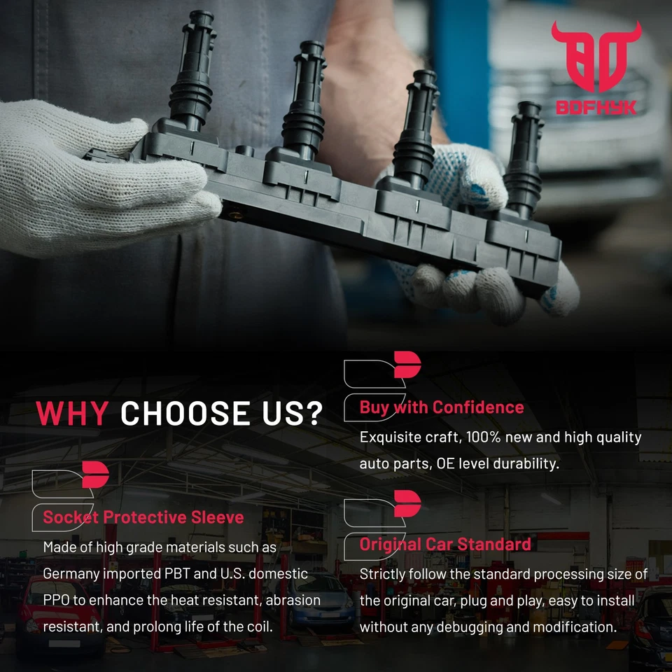 UF156 3x Ignition Coils & 6x Spark Plugs For Toyota 4Runner 1995-2004 3.4L V6 - image 4 of 4