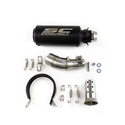 Slip for Yamaha MT-03 YZF R3 2015-2025 Exhaust Mid Tail Pipe Muffler Tips Black